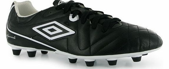 Speciali Club FG Mens Football Boots[9,Black/White]